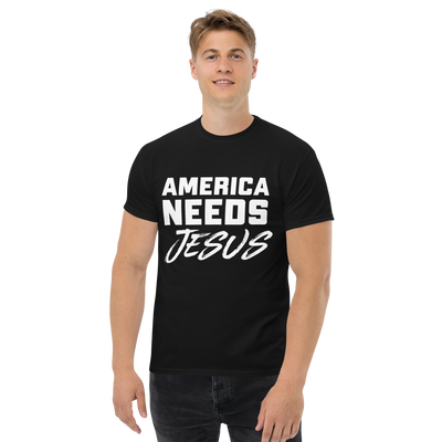 America Needs Jesus Men's Tshirt