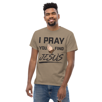 I Pray Men's Tshirt (light colors)