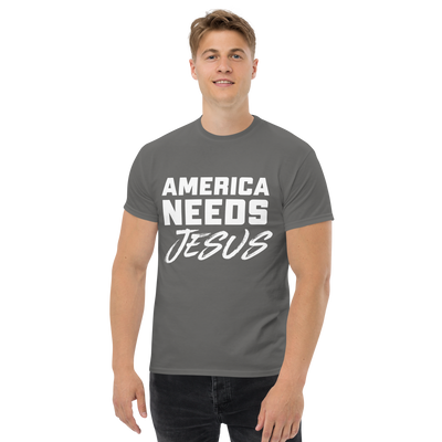 America Needs Jesus Men's Tshirt