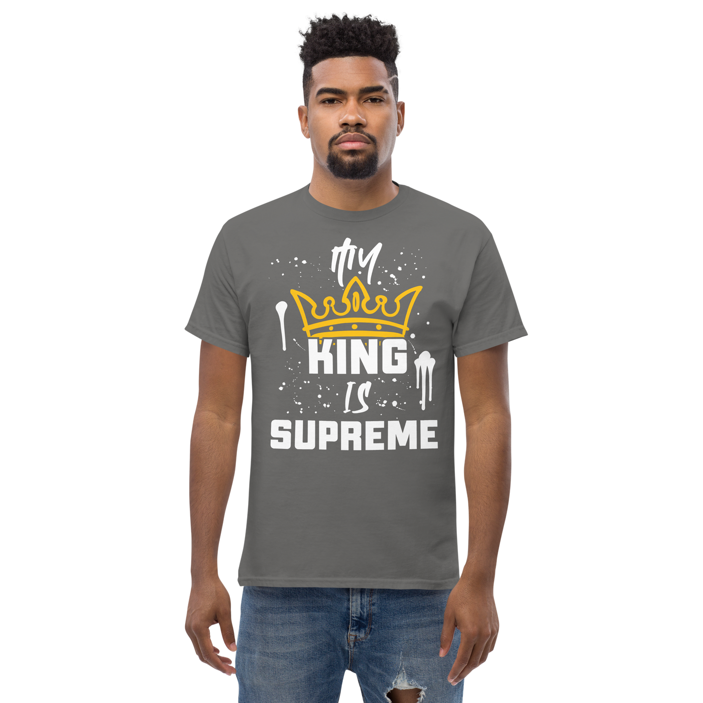 My King Is Supreme Men's Tshirt (dark colors)