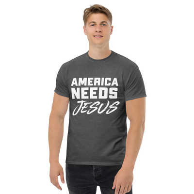 America Needs Jesus Men's Tshirt