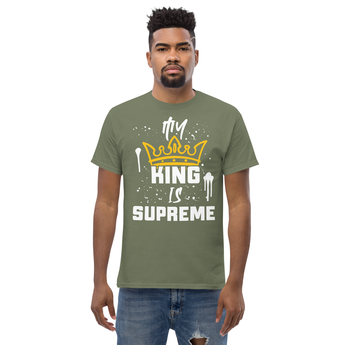 My King Is Supreme Men's Tshirt (dark colors)