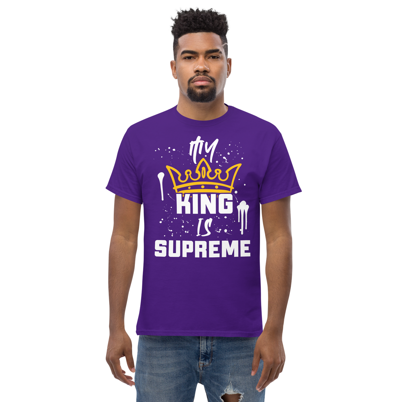 My King Is Supreme Men's Tshirt (dark colors)