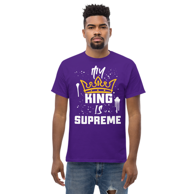 My King Is Supreme Men's Tshirt (dark colors)