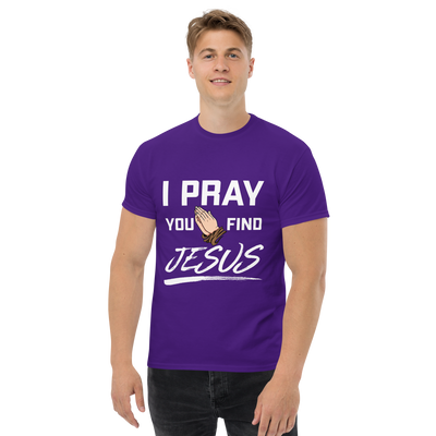 I Pray Men's Tshirt (dark colors)