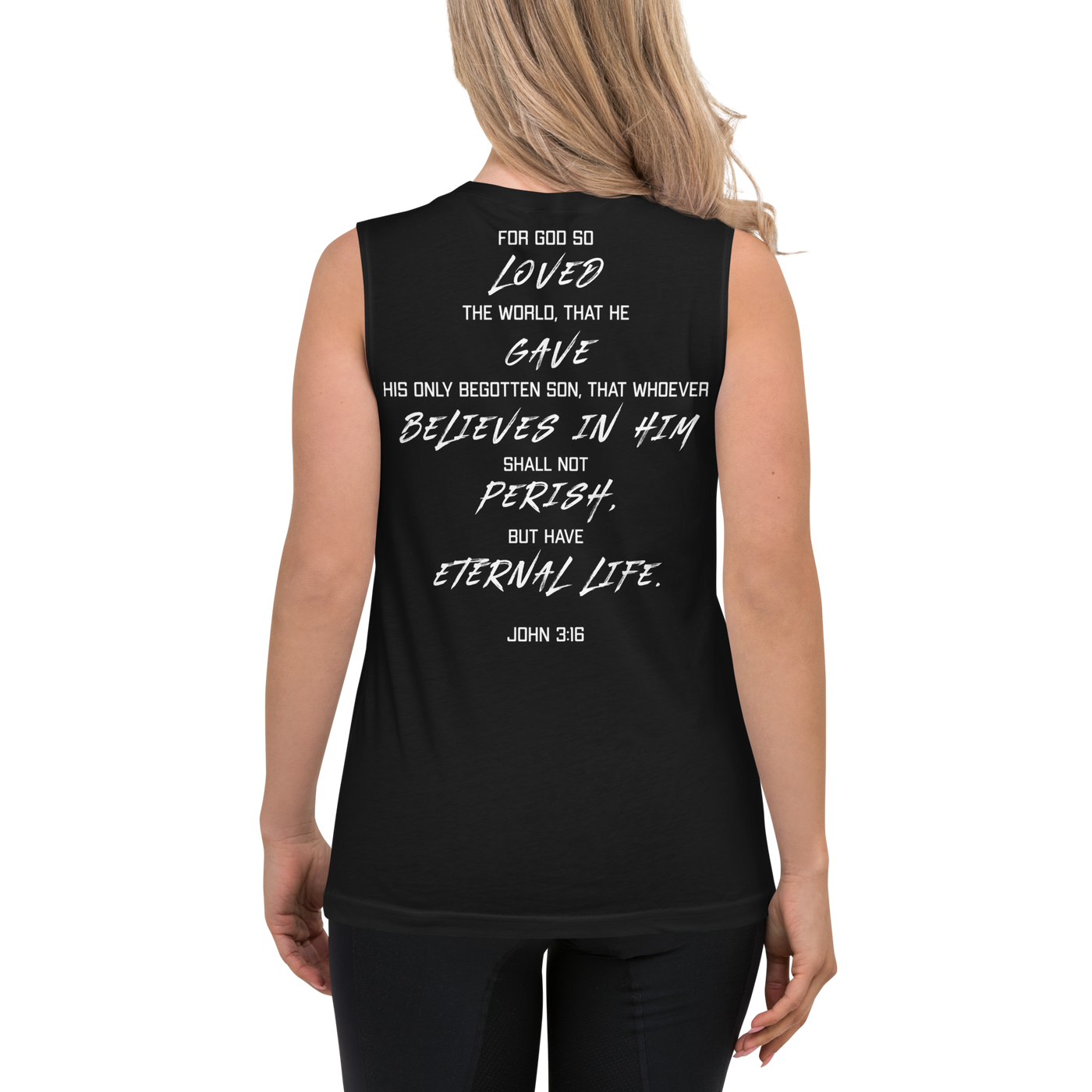 I Pray Muscle Shirt (unisex, dark)