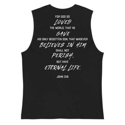 I Pray Muscle Shirt (unisex, dark)