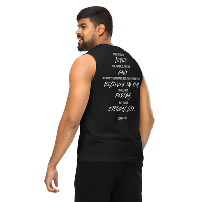 I Pray Muscle Shirt (unisex, dark)