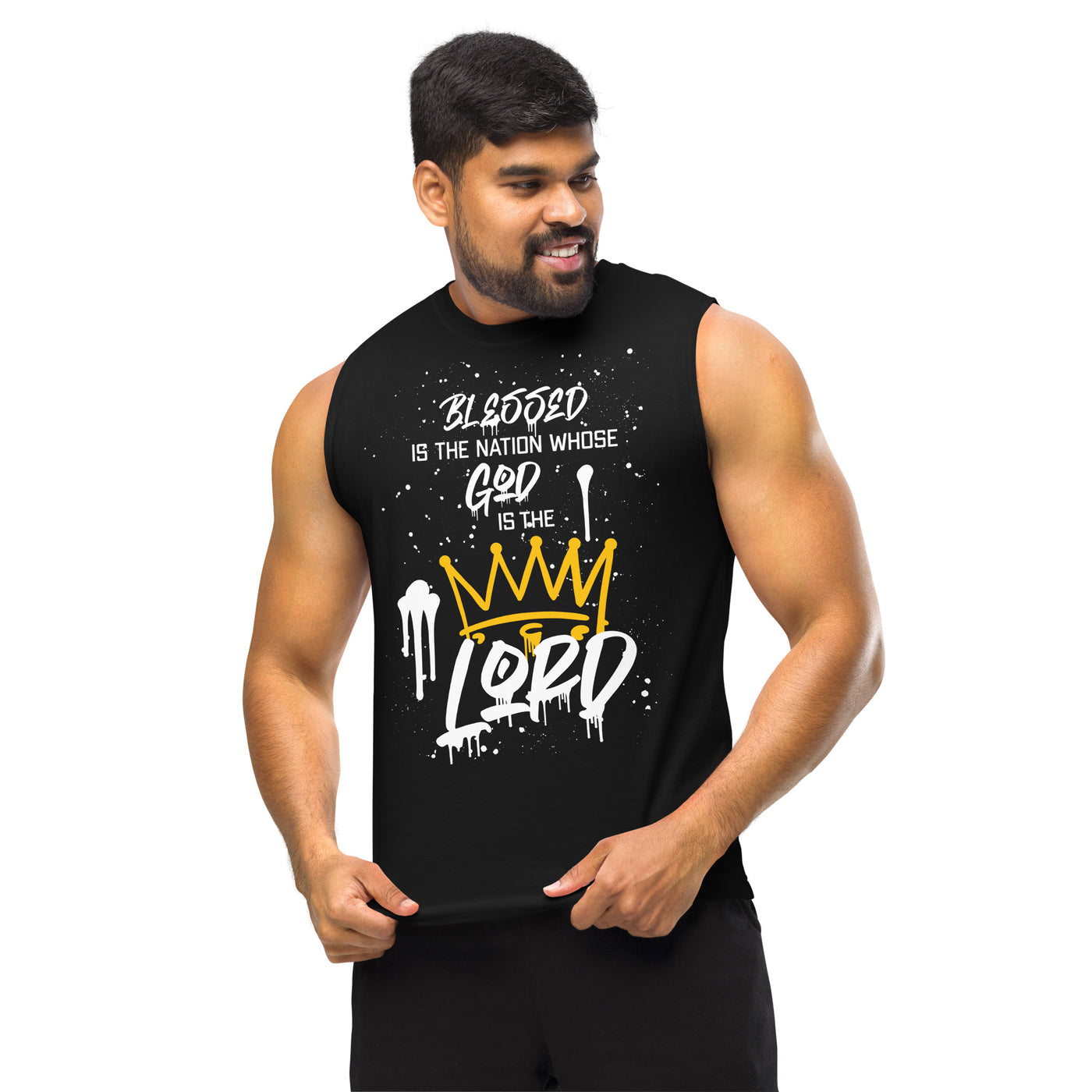 Blessed Nation Muscle Shirt (unisex, dark)