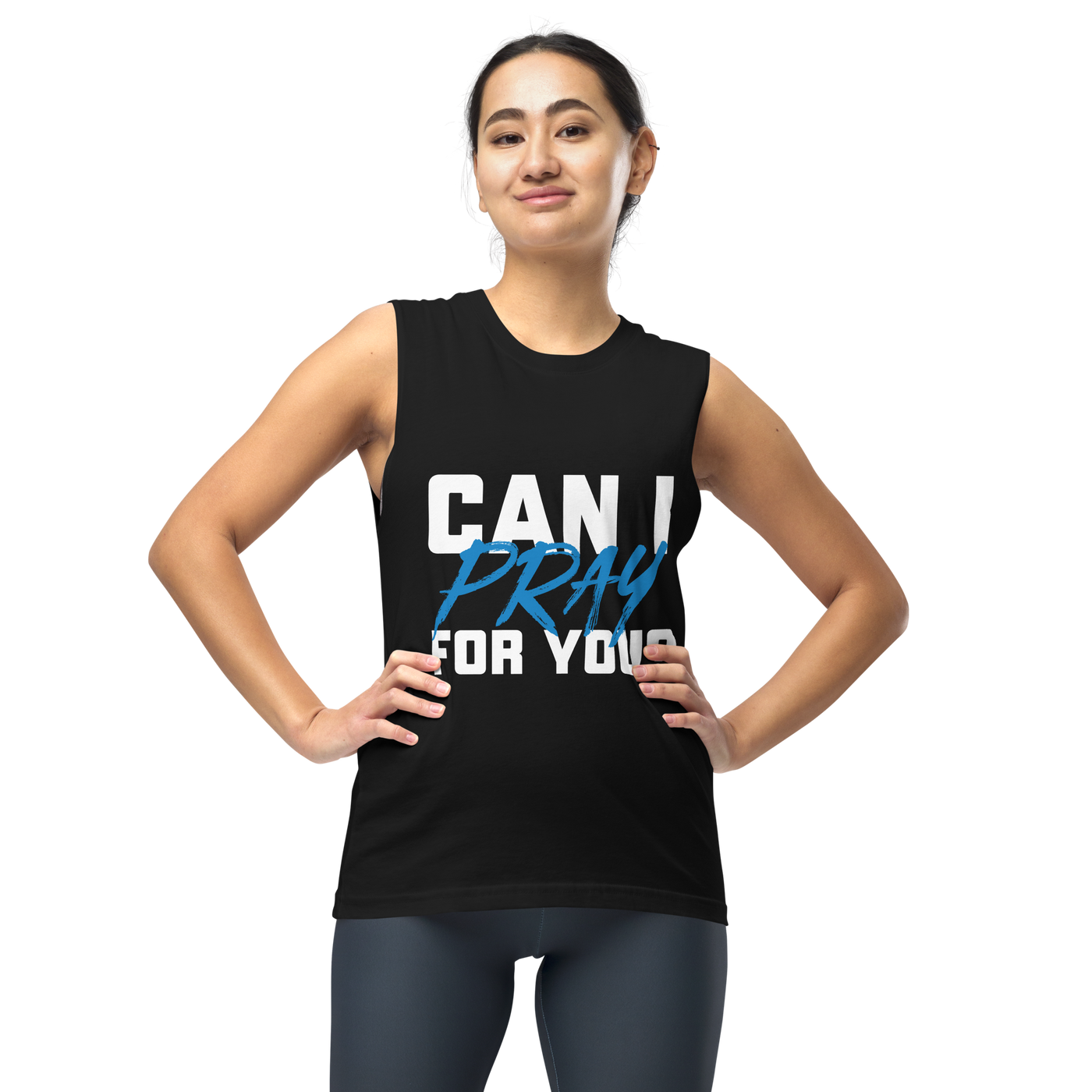 Can I Pray For You? Muscle Shirt (unisex, dark)