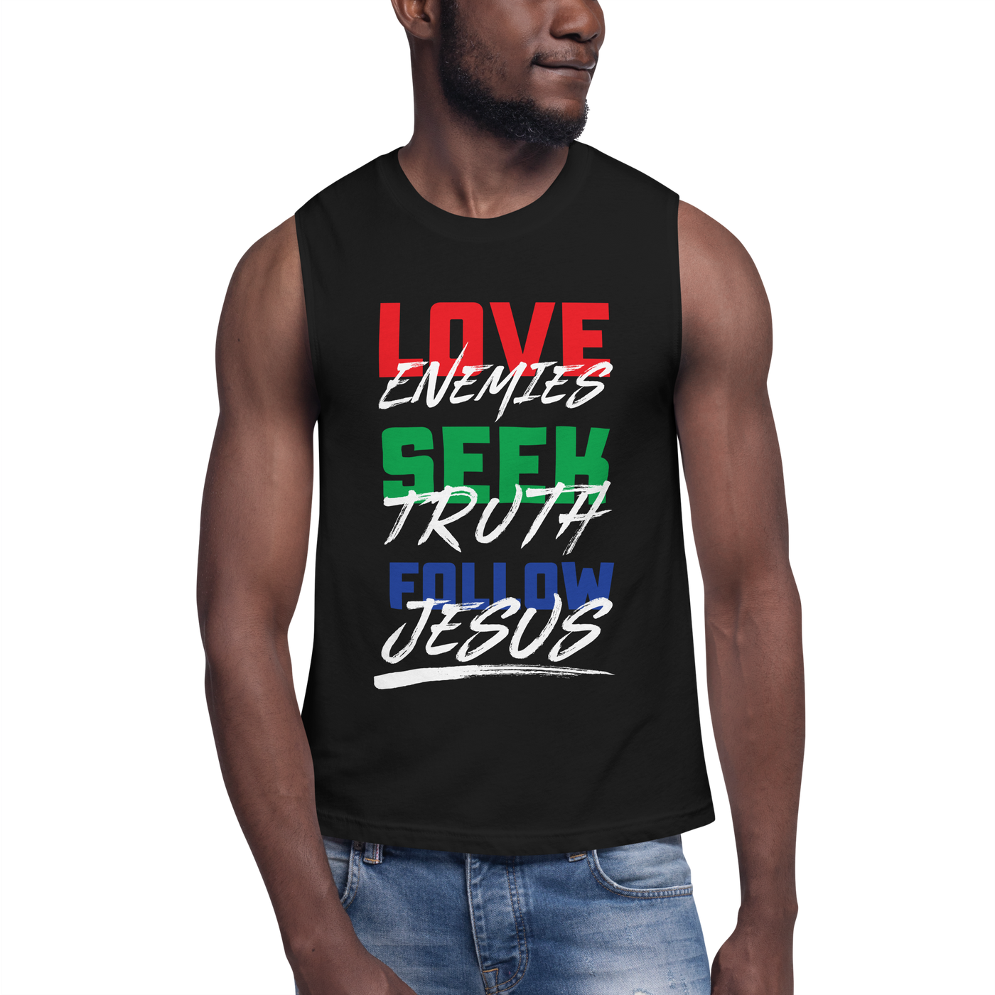 Love, Seek, Follow Muscle Shirt (unisex)