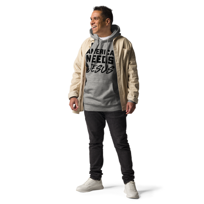 America Needs Jesus Unisex Hoodie (light colors)