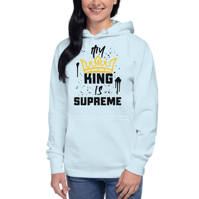 My King Is Supreme Unisex Hoodie (light colors)