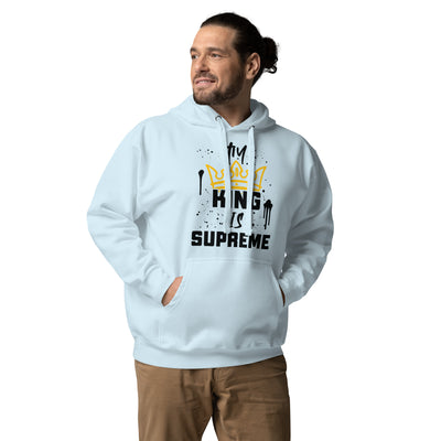 My King Is Supreme Unisex Hoodie (light colors)