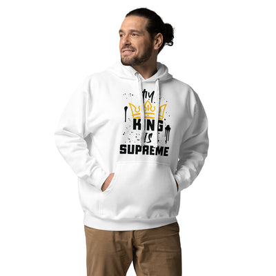 My King Is Supreme Unisex Hoodie (light colors)