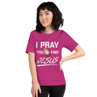 I Pray Women's Tshirt (dark colors)