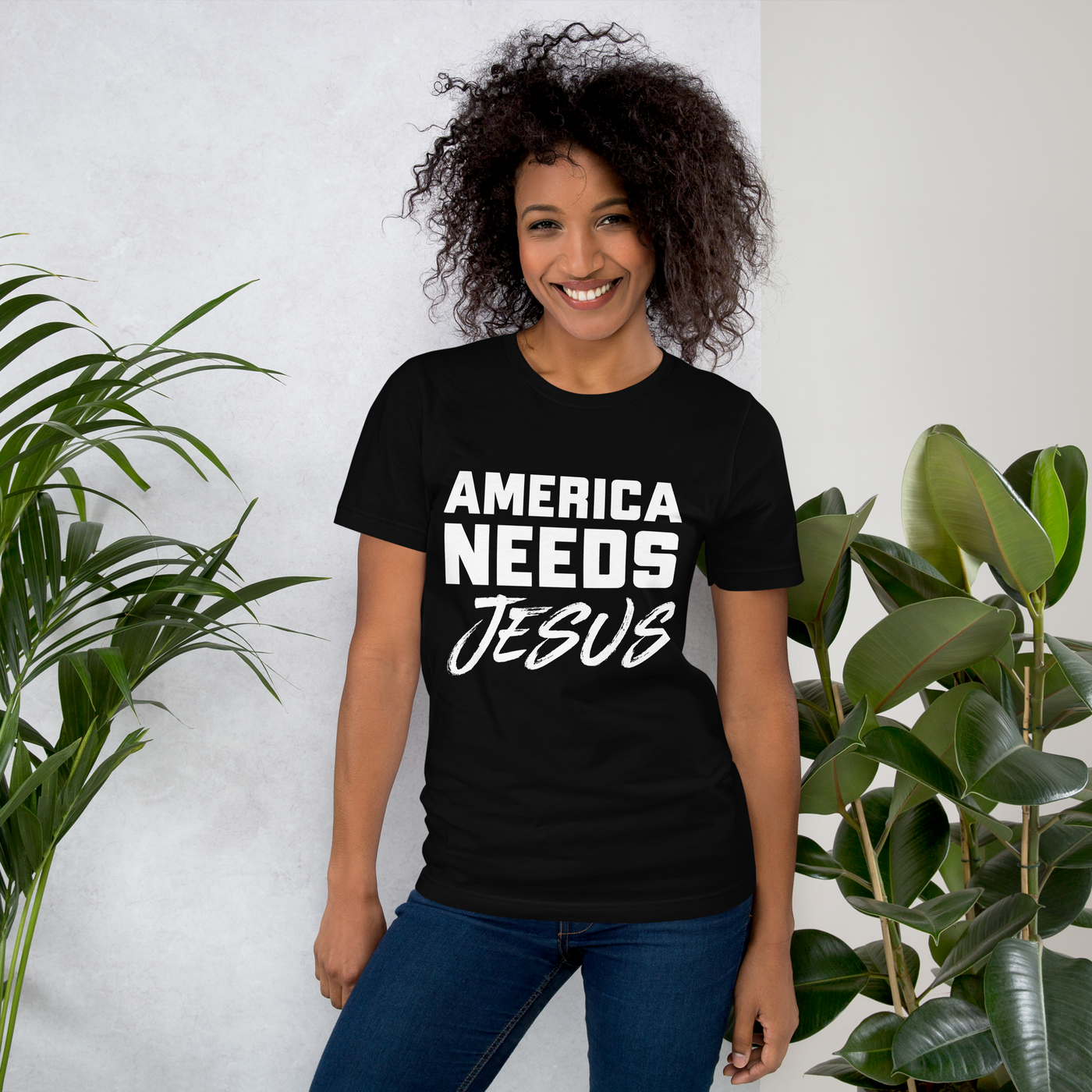 America Needs Jesus Women's Tshirt