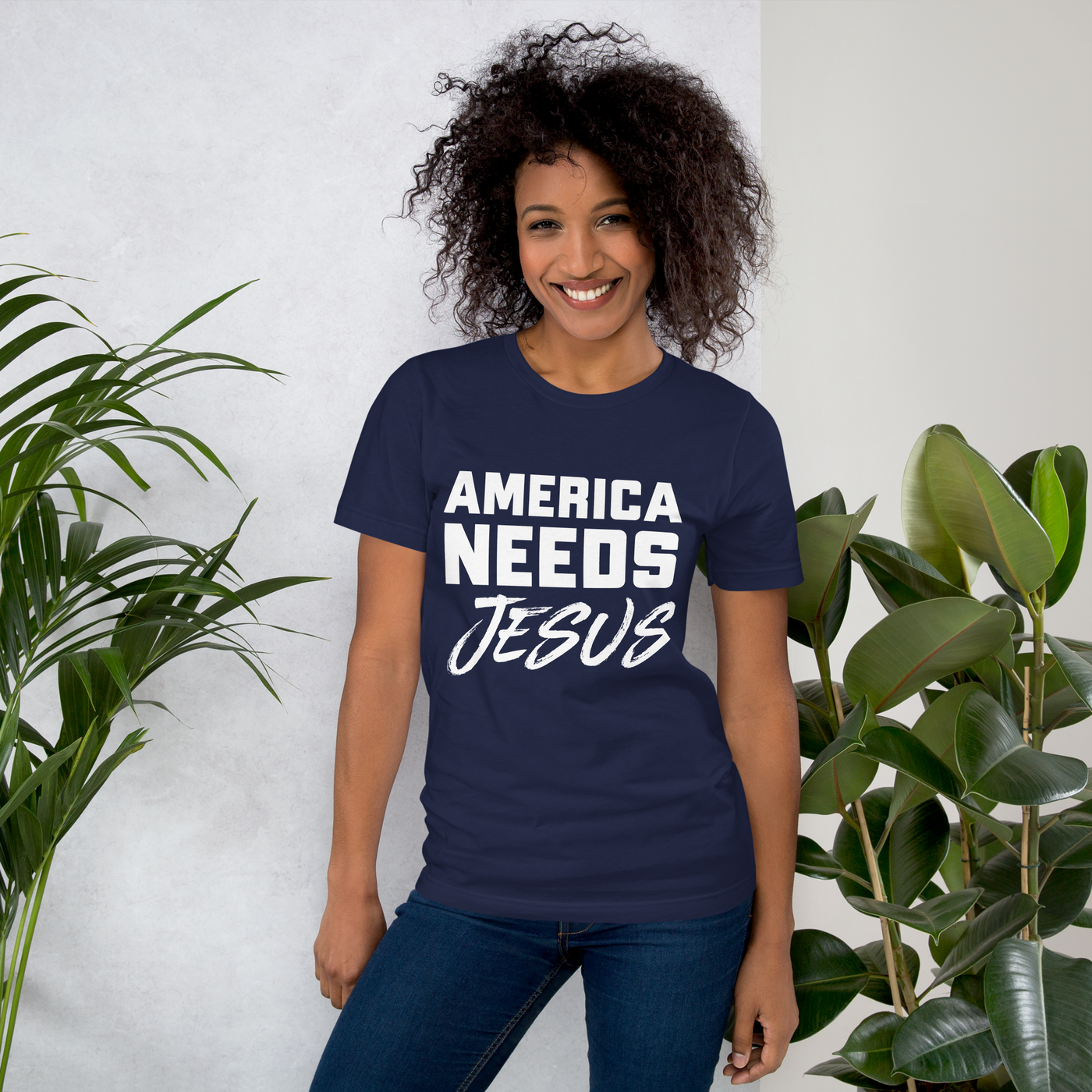 America Needs Jesus Women's Tshirt