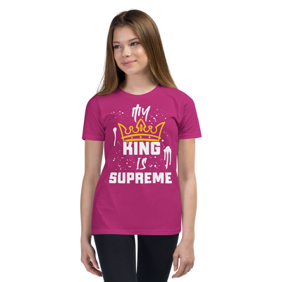 My King Is Supreme Youth Tshirt (dark colors)