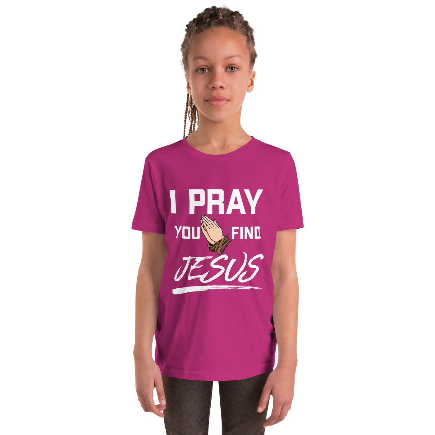 I Pray Youth T-Shirt (dark colors)