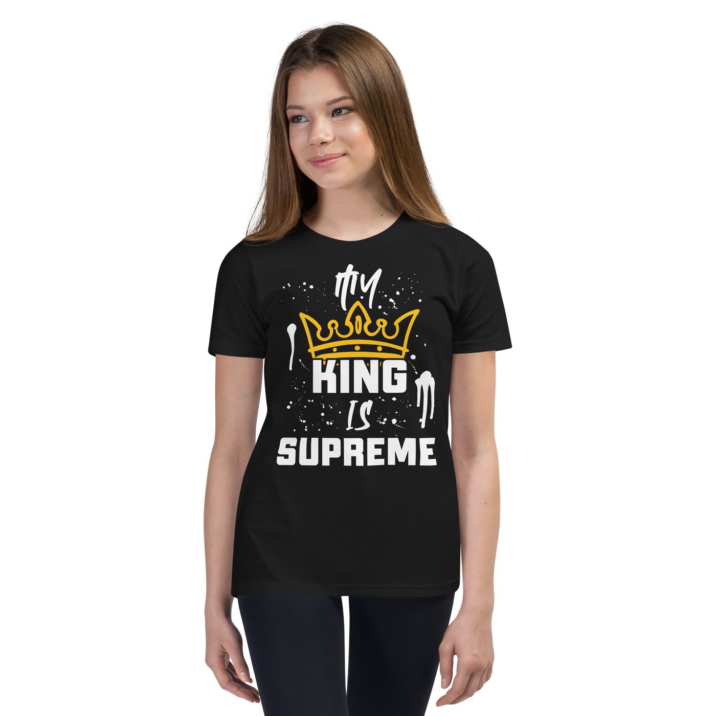 My King Is Supreme Youth Tshirt (dark colors)