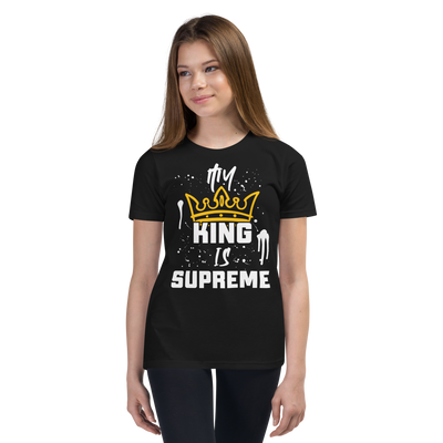 My King Is Supreme Youth Tshirt (dark colors)