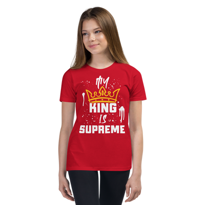 My King Is Supreme Youth Tshirt (dark colors)