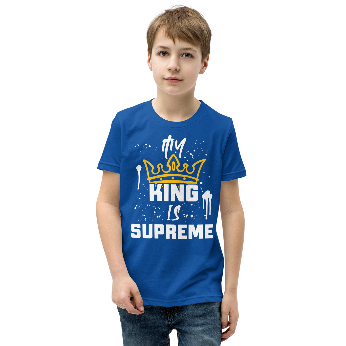 My King Is Supreme Youth Tshirt (dark colors)