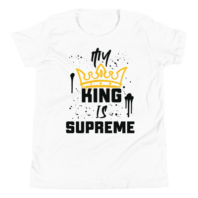 My King Is Supreme Youth Tshirt (light colors)